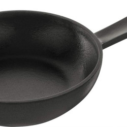 Staub 珐宝 「 Skillet Black 16cm 」 平底铸铁锅 支持IH 来自日本 Skillet 40501-142