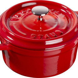 STAUB 珐宝 迷你圆形炖锅 10厘米 樱桃红