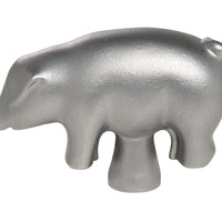 Zwilling 双立人 STAUB 珐宝 猪形旋钮，不锈钢，银，10 x 5 x 12.5厘米