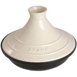 Staub 珐宝 珐琅铸铁锅 焗烤塔吉锅 20cm 牛奶白