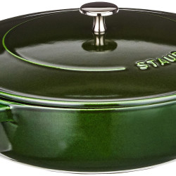STAUB 珐宝 Chistera 铸铁烤盘,Basilikum,28 cm