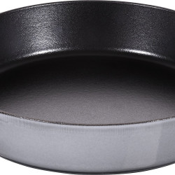 STAUB 珐宝 铸铁煎锅带两个把手,石墨灰色,26厘米