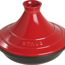 Zwilling 双立人 STAUB 珐宝 铸铁塔吉锅，樱桃色，30 x 29 x 17厘米