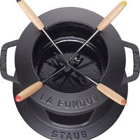 Zwilling 双立人 STAUB 珐宝 铸铁火锅套装,黑色,16厘米
