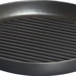Staub 珐宝 圆形烤盘 哑光黑色搪瓷(26cm，适用于电磁炉)，黑色