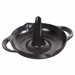 STAUB 珐宝 铸铁立式烤鸡架 24cm珐琅涂层 全炉灶通用 耐高温洗碗机适用