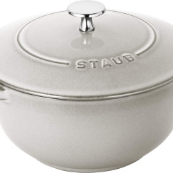 STAUB 珐宝 「 WA-NABE Campagne L 20cm 」 大 双耳珐琅铸铁锅 锅 支持IH Wa-NABE 40501-478