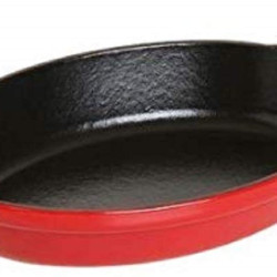 STAUB 珐宝 椭圆形烤盘,烤箱盘,24 x 16厘米,樱桃红