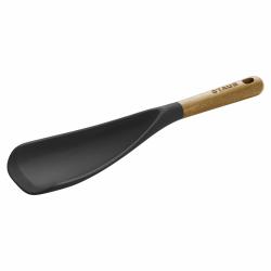 STAUB 珐宝 多功能硅胶铲勺 哑光黑色耐高温 相思木手柄 不粘锅安全烹饪