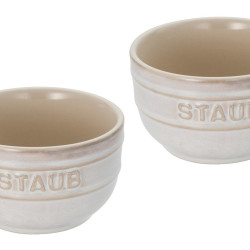 STAUB 珐宝 Round Ramkan Ivory 陶瓷小碗 微波炉兼容 40511-859 8cm