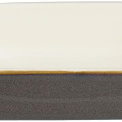 Staub 珐宝 「 Rectangular Dish Antique Grey 14×11cm 」 瓷质 平底盘 可使用烤箱 可使用微波炉 来自日本 Dish 40511-880