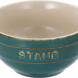 STAUB 珐宝 碗 绿松石12cm 微波炉兼容 复古颜色 40511-832