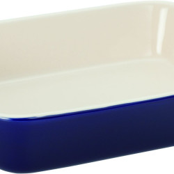 STAUB 珐宝 「 矩形盘 蓝色 20×16cm 」 陶瓷 烤盘 可使用烤箱&amp;电子微波炉 Dish 40508-587