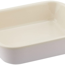Staub 陶瓷 レクタンギュラーディッシュ 14 × 11 cm 象牙色 14×11㎝