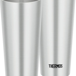 THERMOS 膳魔师 真空隔热平底杯 2个装 400ml 不锈钢 JDI-400P S