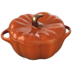 STAUB 珐宝 南瓜 珐琅铸铁锅 13厘米 陶瓷 耐热 保存 微波炉适用 La Cocotte Special Shape 40511-555