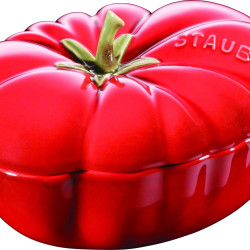 STAUB 珐宝 番茄造型砂锅 0.47升陶瓷材质 带盖烤箱微波炉可用 洗碗机安全 红色