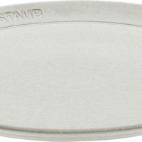 STAUB 珐宝 线条装饰 平盘 26 厘米，陶瓷，白松露珐琅涂层