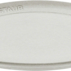 STAUB 珐宝 餐线平盘，22 厘米白松露陶瓷防刮搪瓷涂层