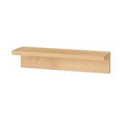 无印良品 可挂在墙上家具 架子 橡木材质 宽44×深12×高10厘米 44504994