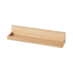 无印良品 壁挂式家具托盘 宽44×深10×高8厘米 橡木架板 12939696