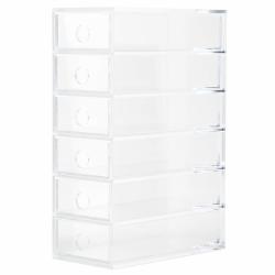 无印良品 亚克力小物件收纳・6层 约宽8.7×深17×高25.2厘米 37268142