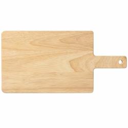 MUJI 进口橡胶木砧板 15x22x2cm长方形 天然油涂层 肉类熟食分切