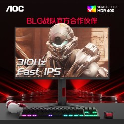 AOC G4宙斯盾 25G4S 24.5英寸 IPS FreeSync 显示器（1920×1080、310Hz、92%DC-P3、HDR400）