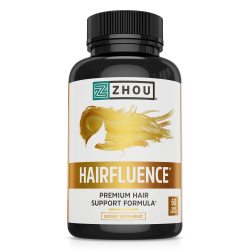 Zhou Nutrition 毛发再生治疗 头发健康  60粒胶囊装 无味 不含麸质 1件装 适合成人