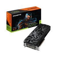 GIGABYTE 技嘉 GeForce RTX 5070 Ti WINDFORCE OC SFF 16G 显卡,16GB 256 位 GDDR7,PCIe 5.0,WINDFORCE 冷却系统,GV-N507TWF3OC-16GD 显卡