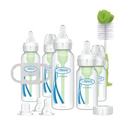 Dr. Brown’s 防胀气窄口奶瓶转吸管杯清洁礼盒套装