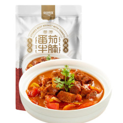 康新牧场 番茄牛腩熟食500g内蒙古西红柿炖牛腩真空加热即食火锅