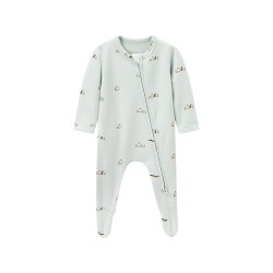 milkbarn 秋冬新品婴儿长袖连体服宝宝包脚衣服新生儿哈衣爬服