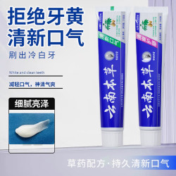 牙笑 雪丽雅含氟防蛀牙膏成人护齿清新口气去渍洁齿牙膏 180g 2支 款式随机