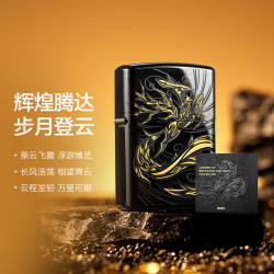 ZIPPO 打火机防风煤油 辉煌腾达 商务送礼款 单机礼盒