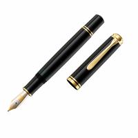 百利金 Premium Souverain M1000 豪华钢笔,细笔尖,黑色