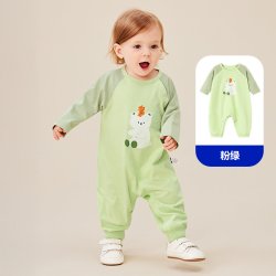 迷你巴拉 巴拉婴儿连体衣新生儿衣服宝宝柔软舒适萌趣外出爬服春秋
