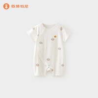 wismorni 婴儿短袖连体衣夏季薄款马宝宝夏装半袖衣服哈衣爬服透气