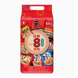 农心 经典8连包 农心拉面 8口味