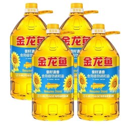 金龙鱼 葵籽清香食用植物调和油5L桶装整箱葵花籽家用大豆醇香精选