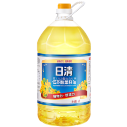 日清奥利友 日清低芥酸菜籽油5L食用油非转基因芥花籽油少油烟口感清爽桶装