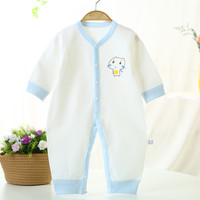 婴儿连体衣纯棉宝宝睡衣四季款哈衣爬服夏新生儿衣服透气春秋男女