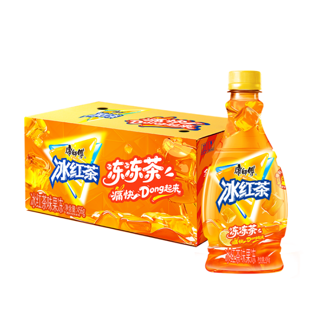 88VIP：康师傅 冰红茶冻冻茶456g*12瓶整箱