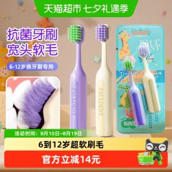 Paul-Dent 德国品牌宝儿德儿童牙刷6到12岁换牙期清洁刷牙软毛刷
