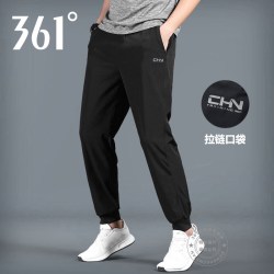 361° 361度运动裤男2026夏季新款速干束脚长裤男士冰丝收口跑步裤子男