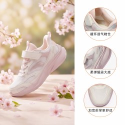 安踏 儿童运动鞋女童鞋子2026秋季新款跑步鞋青少年学生鞋女孩鞋子