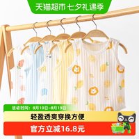 88VIP：新生婴儿儿衣服纯棉宝宝连体衣夏装背心包屁衣三角哈衣爬服睡衣薄