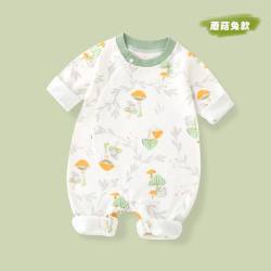 希贝熊 婴儿衣服春秋纯棉a类宝宝长袖哈衣新生儿睡衣爬服四季连体衣