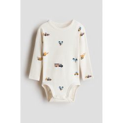 H&M HM童装婴儿新生儿连体衣2026秋季新款印花棉质哈衣爬服1316345