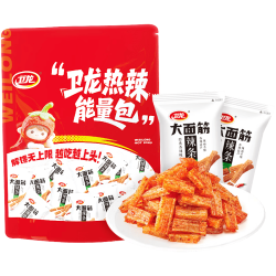 卫龙 大面筋 香辣味 650g/约21包 休闲零食